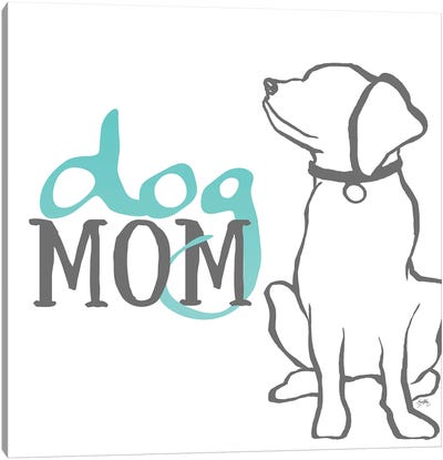 Dog Mom Canvas Art Print - Elizabeth Medley