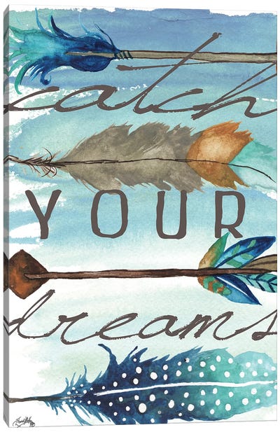 Catch Your Dreams Canvas Art Print - Arrows