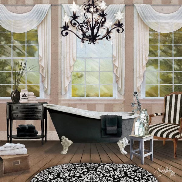 Elizabeth Medley: Chandelier Bath I by Elizabeth Medley