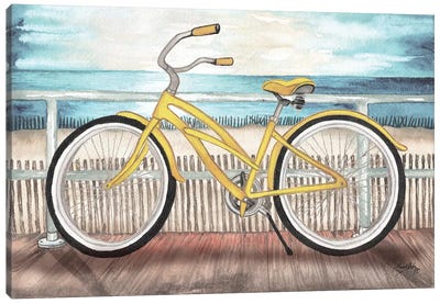 Coastal Bike Rides Canvas Art Print - Bicycle Art