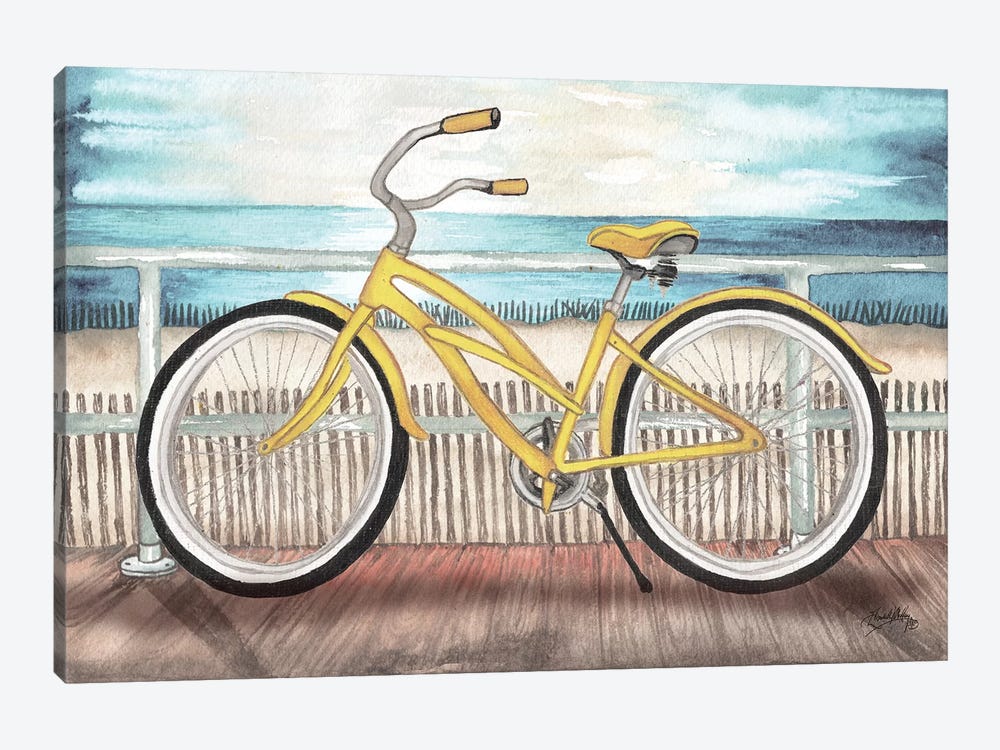 Coastal Bike Rides by Elizabeth Medley 1-piece Canvas Art Print