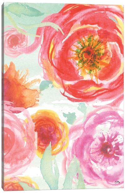 Colorful Roses I Canvas Art Print - Elizabeth Medley