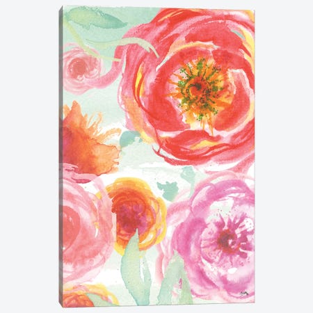 Colorful Roses I Canvas Print #EME124} by Elizabeth Medley Canvas Print
