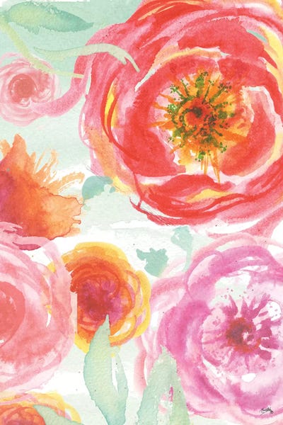 Elizabeth Medley: Colorful Roses I by Elizabeth Medley
