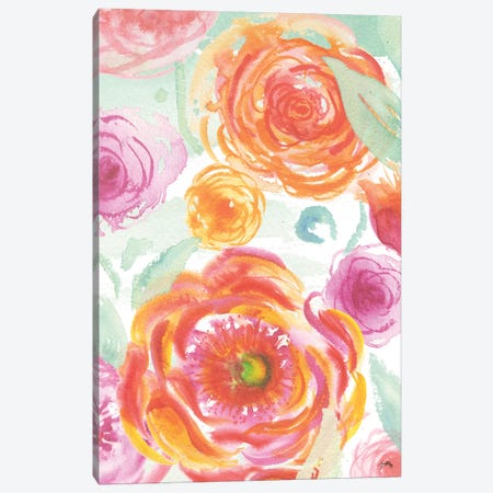 Colorful Roses II Canvas Print #EME125} by Elizabeth Medley Art Print