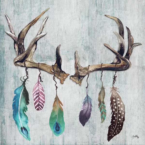 Elizabeth Medley: Feathery Antlers II by Elizabeth Medley