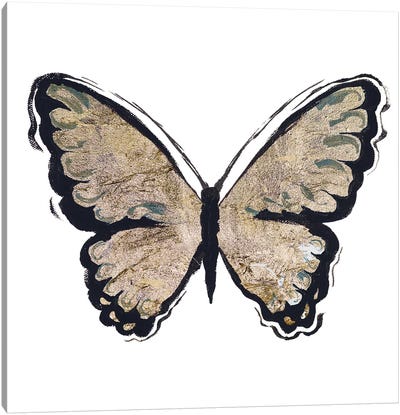Flutter Gold I Canvas Art Print - Elizabeth Medley