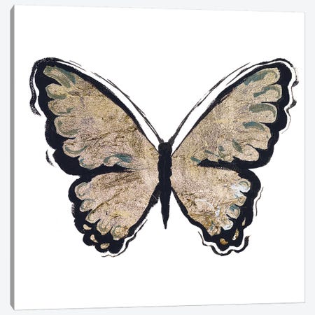 Flutter Gold I Canvas Print #EME137} by Elizabeth Medley Canvas Artwork