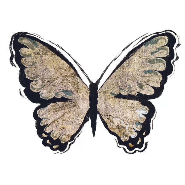 Elizabeth Medley: Flutter Gold I by Elizabeth Medley