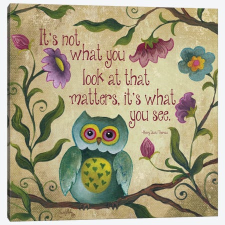 I Owl You I Canvas Print #EME143} by Elizabeth Medley Canvas Artwork
