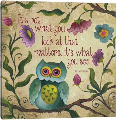 I Owl You I Canvas Art Print - Elizabeth Medley