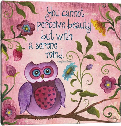 I Owl You II Canvas Art Print - Wisdom Art