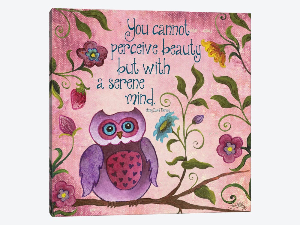 I Owl You II by Elizabeth Medley 1-piece Canvas Print