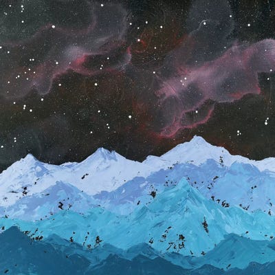 Space Mountains by Emily Magone art print