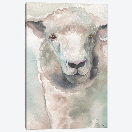 Muted Lamb Canvas Print #EME154} by Elizabeth Medley Canvas Artwork
