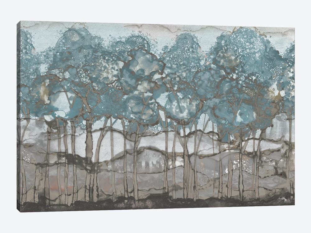 Muted Watercolor Forest by Elizabeth Medley 1-piece Canvas Print