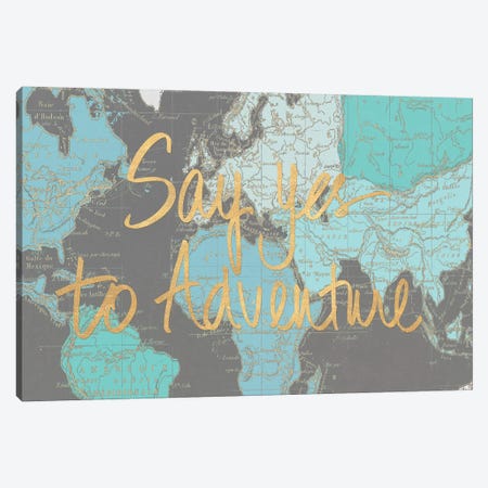 Say Yes to Adventure Time Canvas Print #EME163} by Elizabeth Medley Canvas Wall Art