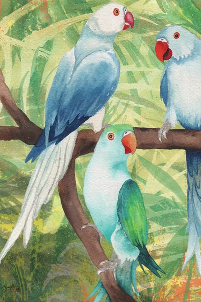 Elizabeth Medley: Tropical Birds I by Elizabeth Medley