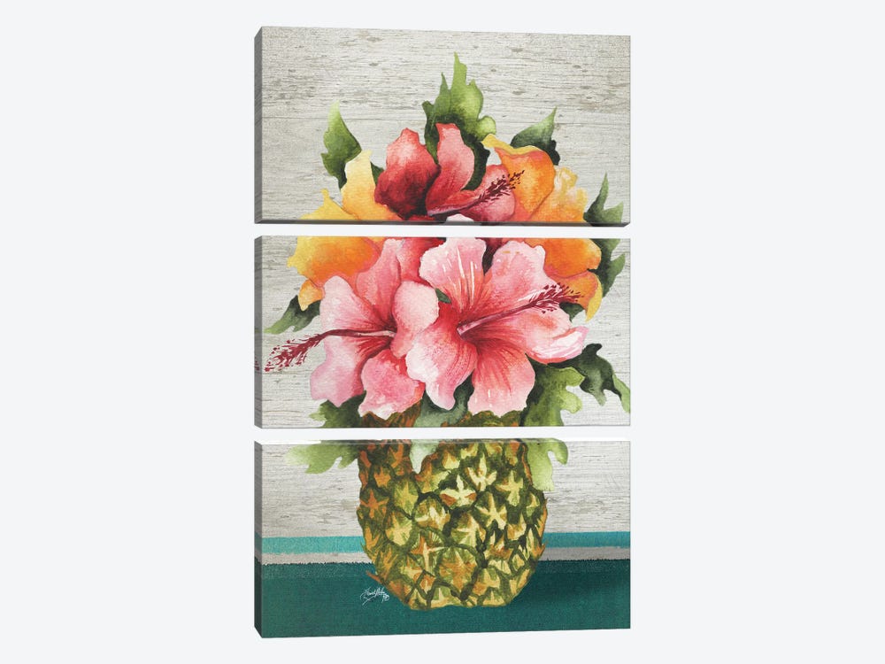 Tropical Bouquet by Elizabeth Medley 3-piece Art Print