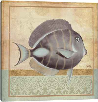 Vintage Fish II Canvas Art Print - Elizabeth Medley
