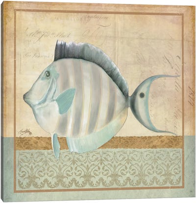 Vintage Fish III Canvas Art Print - Elizabeth Medley