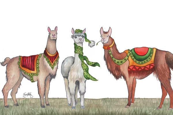 Elizabeth Medley: Christmas Llamas by Elizabeth Medley