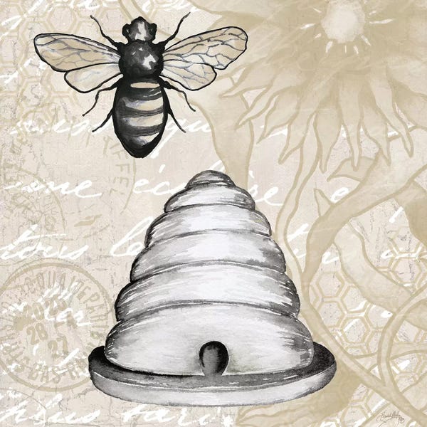 Bees: Bee Hives I by Elizabeth Medley