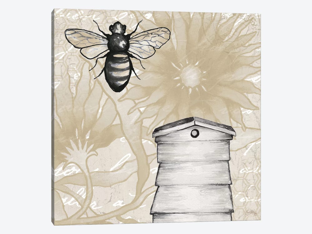 Bee Hives II by Elizabeth Medley 1-piece Canvas Art
