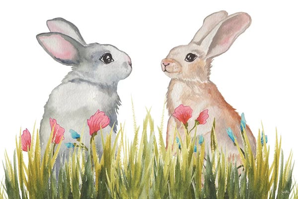 Elizabeth Medley: Bunnies Among The Flowers II by Elizabeth Medley