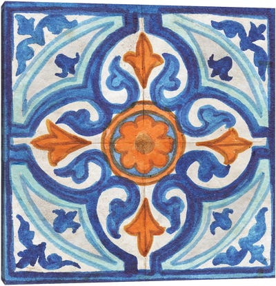 Colorful Tile I Canvas Art Print - Elizabeth Medley