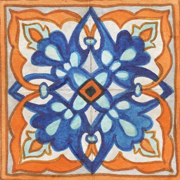 Elizabeth Medley: Colorful Tile II by Elizabeth Medley
