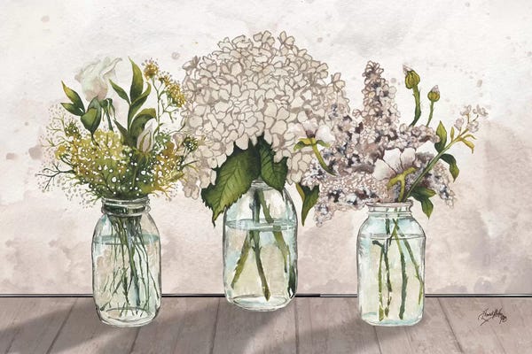 Elizabeth Medley: Jars Of Wildflowers by Elizabeth Medley