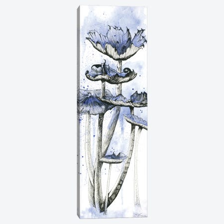 Blue Mushrooms Canvas Print #EME231} by Emily Magone Canvas Wall Art