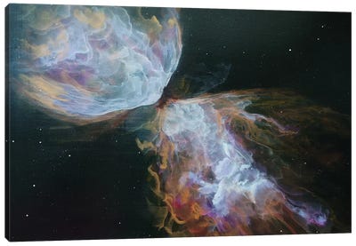 Butterfly Nebula Canvas Art Print - Emily Magone
