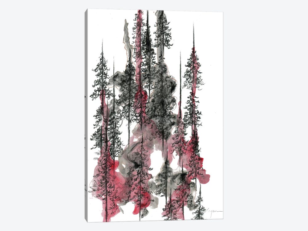 Charcoal Trees One by Emily Magone 1-piece Art Print