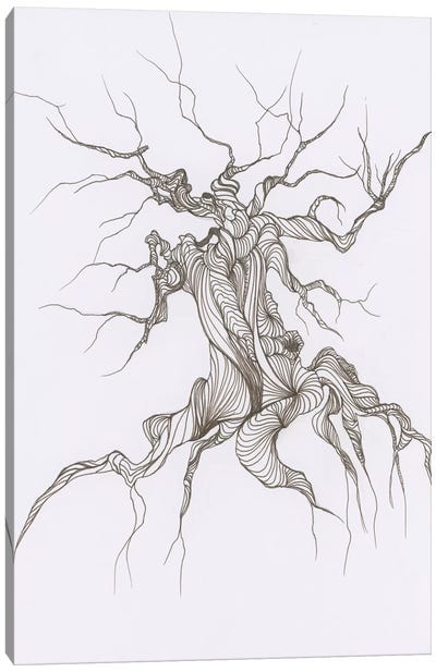 Gnarly Tree Canvas Art Print - Spooky Scenes