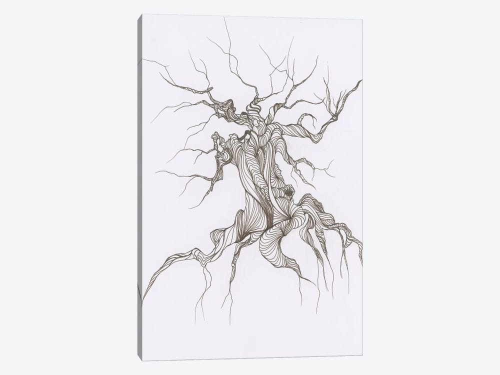 Gnarly Tree by Emily Magone 1-piece Canvas Print