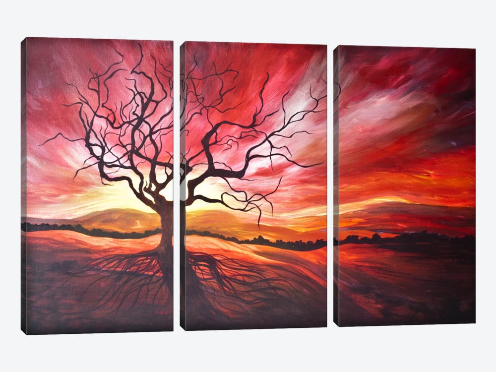 Sunrise by Emily Magone 3-piece Canvas Art