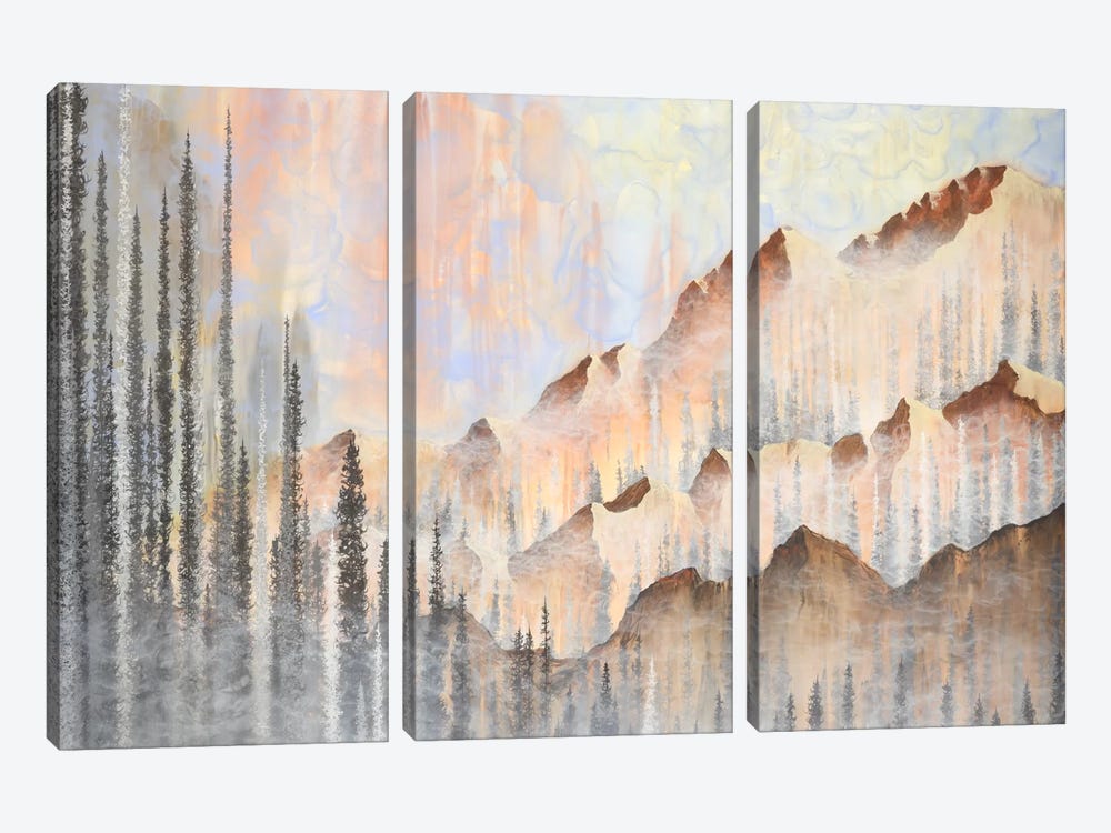 Afterburn by Emily Magone 3-piece Canvas Art Print