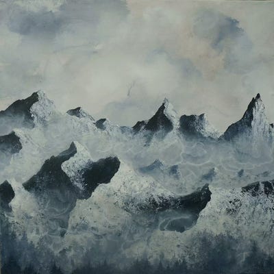 Backyard Triptych Panel II by Emily Magone canvas print