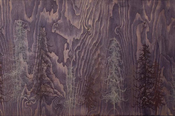 Evergreen Trees: Purple Trees by Emily Magone