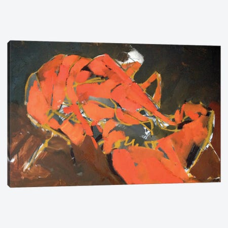 Abstract Lobster I Canvas Print #EMF1} by Erin McGee Ferrell Canvas Wall Art