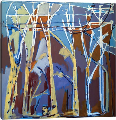 Trees & Wires II Canvas Art Print