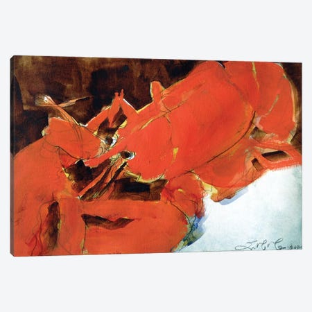 Abstract Lobster II Canvas Print #EMF2} by Erin McGee Ferrell Canvas Artwork