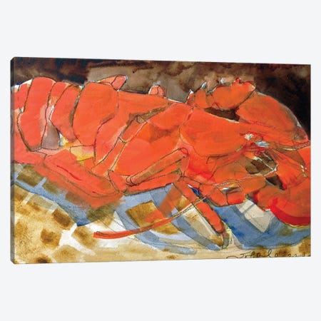 Abstract Lobster III Canvas Print #EMF3} by Erin McGee Ferrell Canvas Artwork