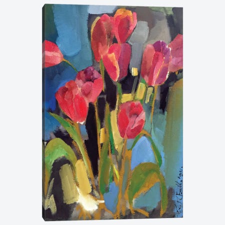 Painterly Tulips II Canvas Print #EMF57} by Erin McGee Ferrell Canvas Art