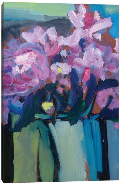 Violet Spring Flowers III Canvas Art Print
