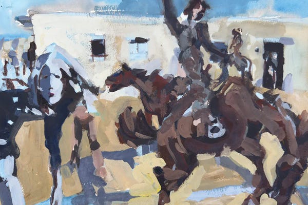 Fine Art Print: Blue Rider by Erin McGee Ferrell