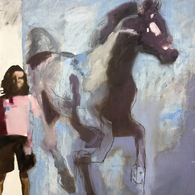 Canvas Print: Girl with Horse by Erin McGee Ferrell - thumbnail