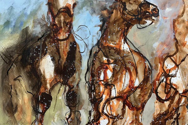 Horses in Watercolor